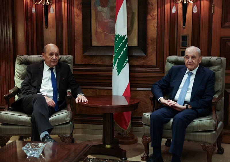 Jean-Yves Le Drian nabih berri reuters 2.JPG