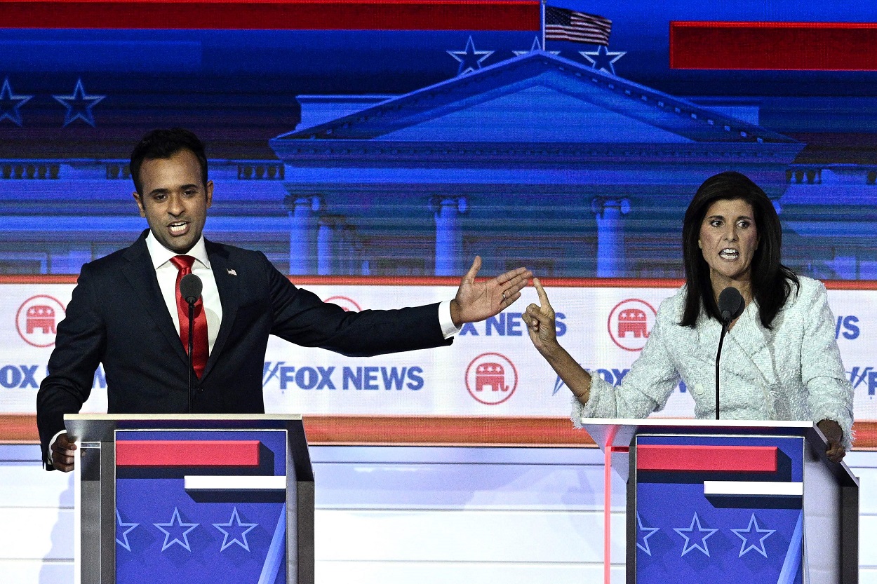 Vivek Ramaswamy and Nikki Haley argue over foreign policy_getty.jpg