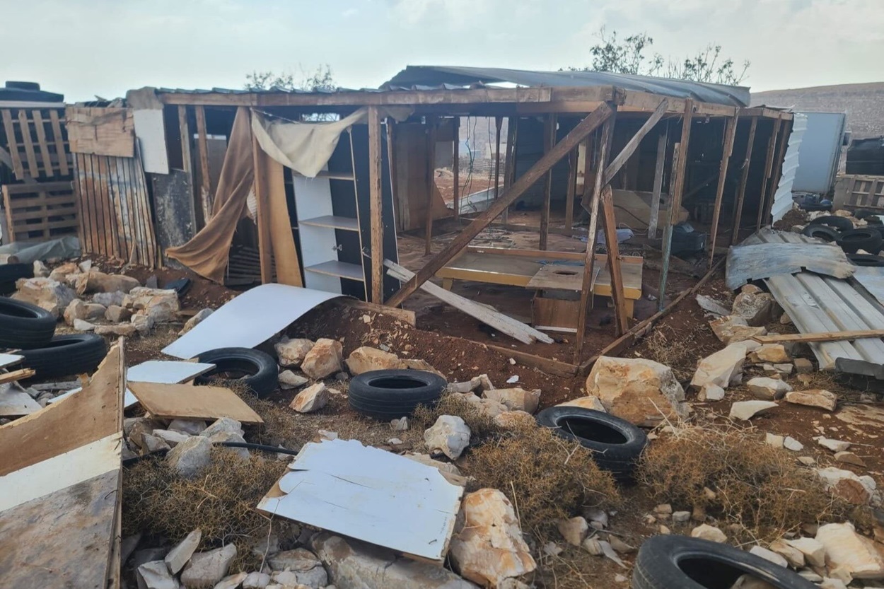 Wrecked Bedouin homes in the West Bank_Indy.jpg