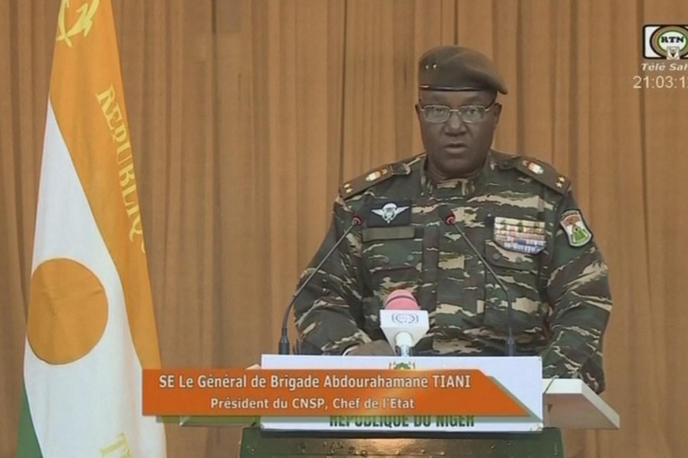 الحاكم العسكري الجديد للنيجر الجنرال عبد الرحمان تياني (أ ف ب).jpg