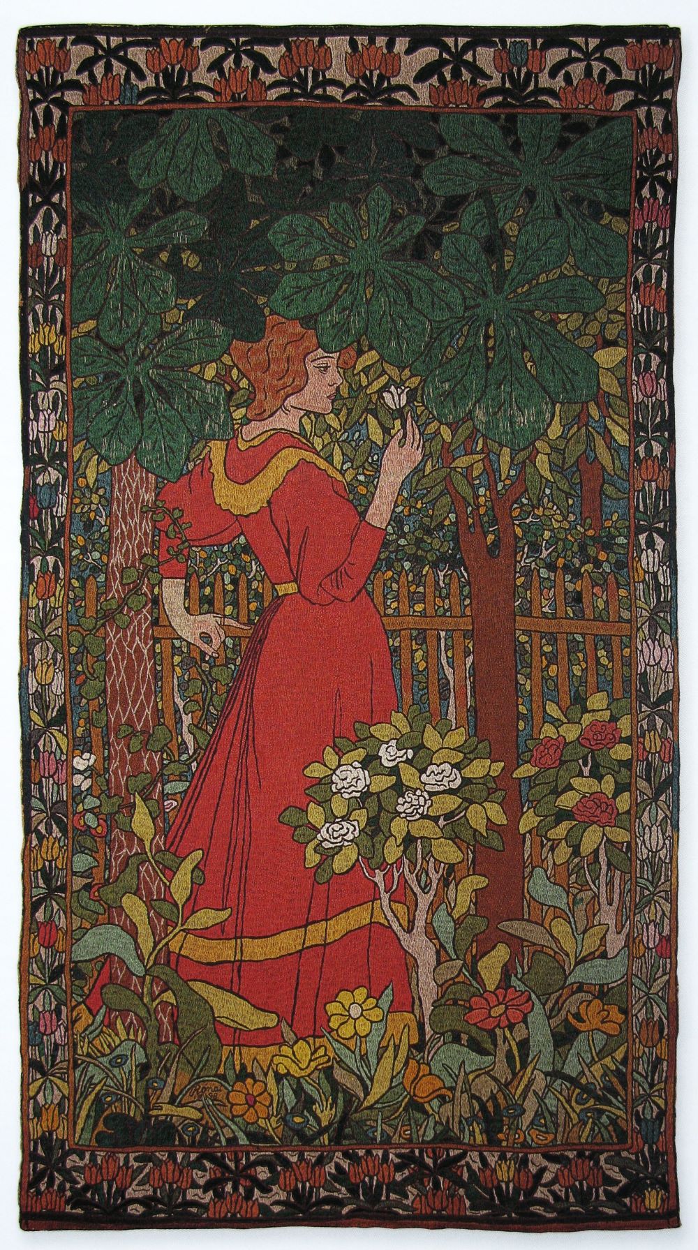 4- Jozsef Rippl-Ronai et Lazarine Baudrion - Femme a la robe rouge, 1898.jpg