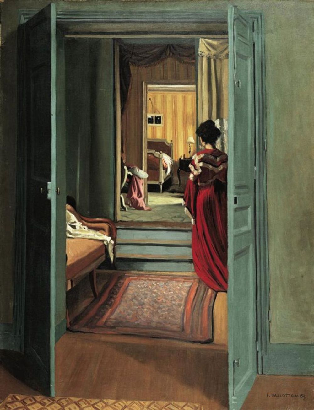 6- Félix Vallotton Scène intérieure avec une femme, 1903 - .jpg