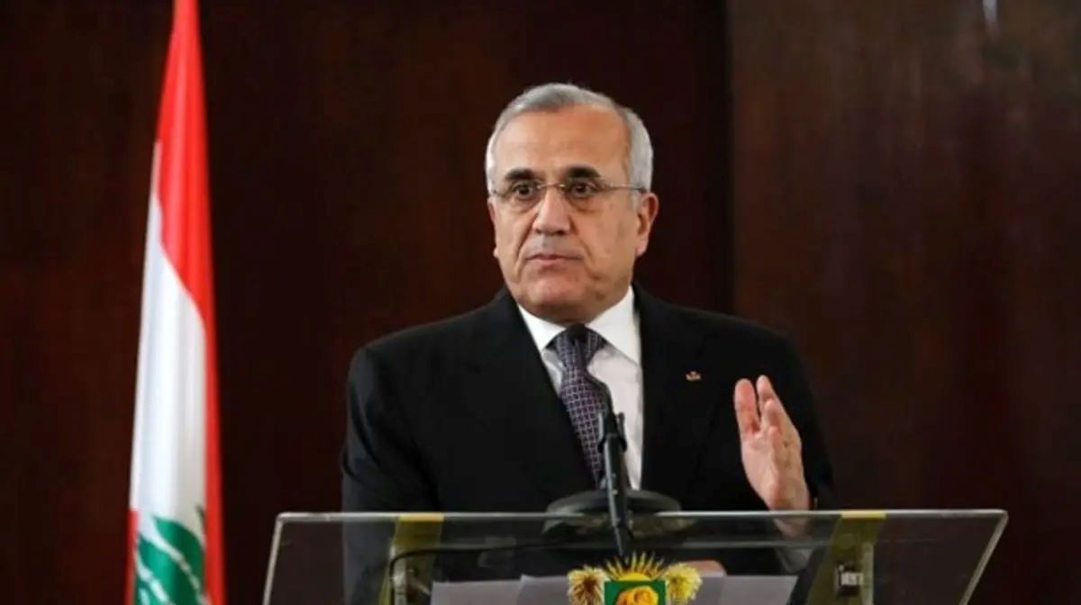 Michel Sleiman takes the oath رويترز.jpg